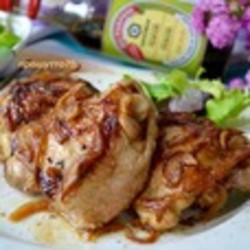 Куриные бёдра в пряном маринаде(добавляла сладкий лимонный сок)