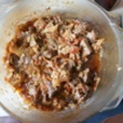 Тушёное мясо с овощами в микроволновке