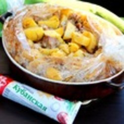 Мясо с картофелем в пакете