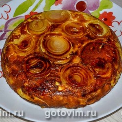 Картофельная запеканка на сковороде