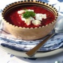 Крем-борщ из яблок и свеклы