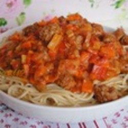 Спагетти с итальянской подливой