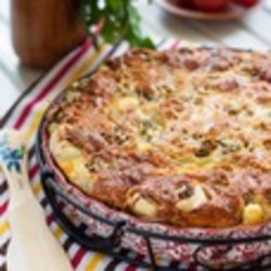 Слоеный пирог с фаршем и капустой