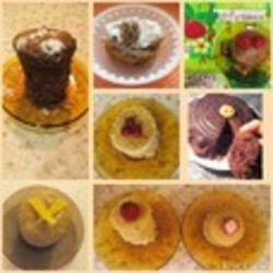 Постные кексы в микроволновке 'Выбери меня'