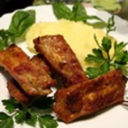 Свиные рёбрышки в медово-апельсиновом маринаде