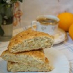 Быстрый овсяно-сырный хлеб (мой)