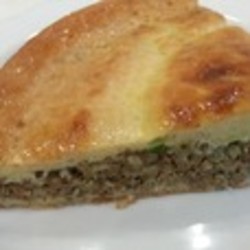 Наливной пирог с куриной печенью