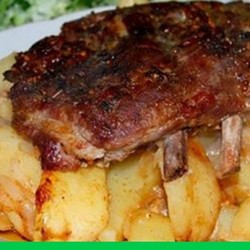 рёбрышки с картофелем