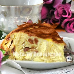 Баница с творогом в мультиварке