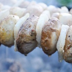 Шашлык из шампиньонов