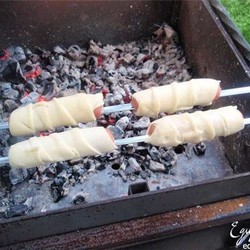 Сосиски на мангале 