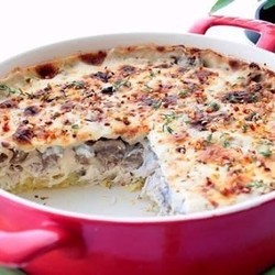 Легкая куриная запеканка с грибами и сыром. На 100 грамм всего 82 ккал!