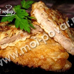 Свиная отбивная в кляре