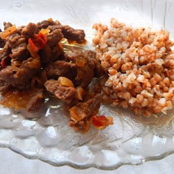 Говядина маринованная в соевом соусе