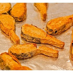 Вегетарианская рыба из тофу в кляре