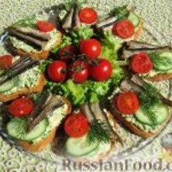 Бутерброды со шпротами