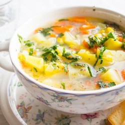 Картофельная похлебка с кукурузой, пошаговый рецепт с фото