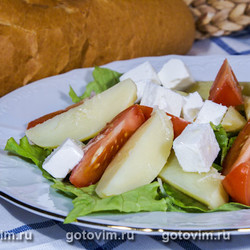 Картофельный салат с фетой. Рецепт с фото