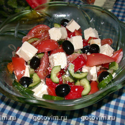 Греческий салат. Рецепт с фото