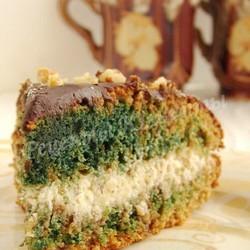 Торт с халвой Зелёный Бархат