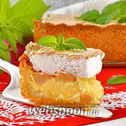 Песочный пирог с творогом и яблоками рецепт с фото, как приготовить на Webspoon.ru