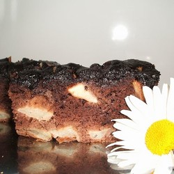 яблочный пирог шоколадный