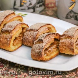 Творожное печенье с яблоками. Рецепт с фото