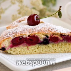 Пирог с вишней рецепт с фото