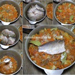 Как тушить карасей. Рецепт в казане с томатным соусом  и овощами