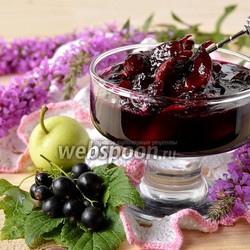 Варенье из чёрной смородины и яблок рецепт с фото