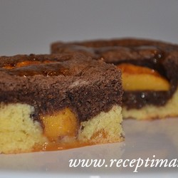 Пирог с персиками рецепт с фото