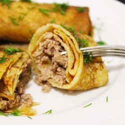 Блинчики с куриной печенью. Они понравятся всем