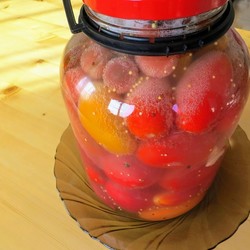 Газированные помидоры на зиму, как бочковые