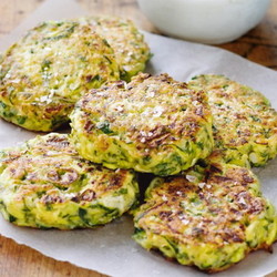 Летние оладьи из гречки и кабачков