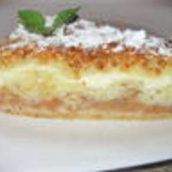 Творожно-яблочный насыпной пирог