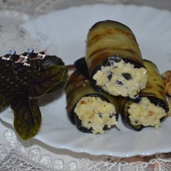 Рулетики из баклажанов с грецкими орехами по-грузински (очень вкусный рецепт)