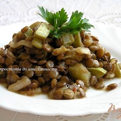 Чечевица с кабачками в мультиварке - пошаговый рецепт с фото