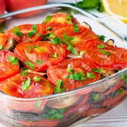 Вкуснотища из помидорчиков и баклажанов! Съедается до последнего кусочка!