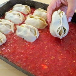 Манты в духовке