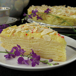 "Мокрый" Наполеон с пломбиром