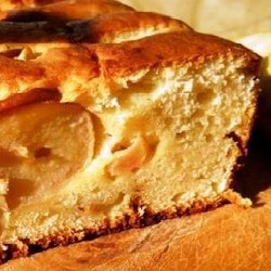 Вкусный кекс на основе творога с грушей