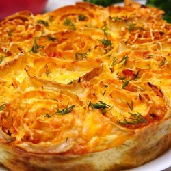 Готовь хоть каждый день! Пирог с капустой без замеса теста