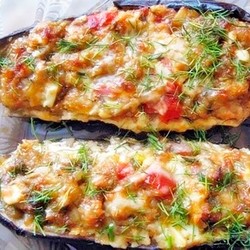 Фаршированные баклажаны запечённые в духовке