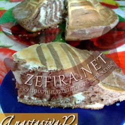 Пирог «Зебра» без масла