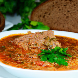 Суп харчо с говядиной и рисом