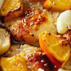 Курица с апельсинами в духовке