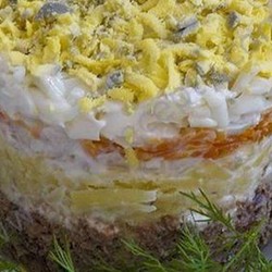 Салат "Шпроты под шубой"