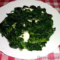 Шпинат с сыром, по-итальянски