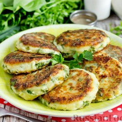 Сырники с зеленью