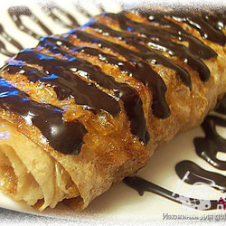 Яблочные рулетики из лаваша